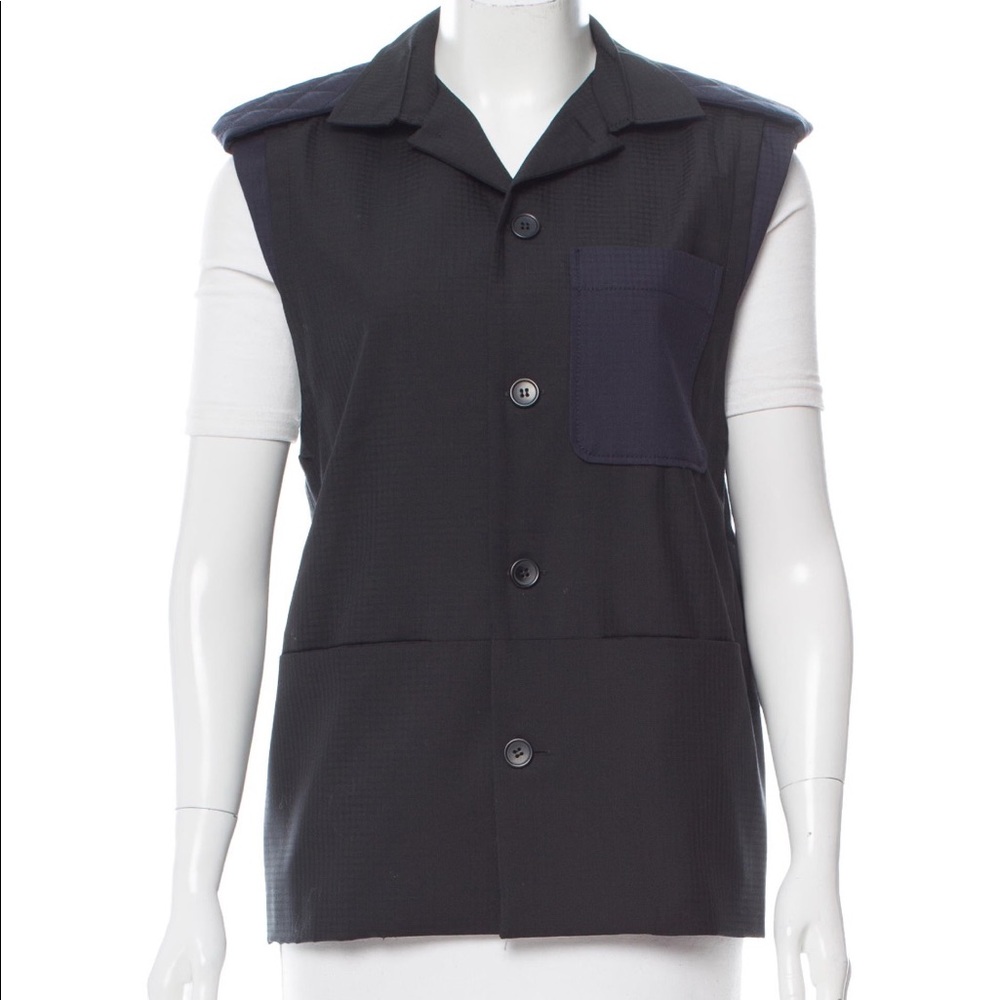 Piece D’Anarchive collared button-up vest - Picture 2 of 7